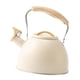 thumbnail image 2 of Tetera de Acero Inoxidable con Diseño Resistente Capacidad de 3L Silbato Audible y Mango Ergonómico Adecuada para Camping Senderismo Pesca Viajes y Beige, 2 of 5