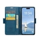 thumbnail image 3 of CaseMe tipo cartera iPhone 16 Pro con cierre magnético, RFID, tarjetero, soporte, carga inalámbrica, 3 of 5