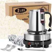 Kit Para Hacer Velas Saeuyvb Con Fundidor De Cera, Cera De Soja De 900 Ml