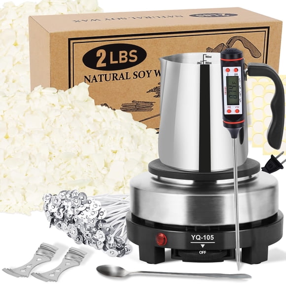 Kit Para Hacer Velas Con Fundidor De Cera Cera De Soja De 900 Ml