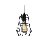 Disparo - Lampara De Techo Colgante Industrial De Malla Cesta Metalica