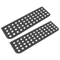 Ioensy - 2 Piezas De Decoración De Moldura De Cubierta De Vidrio De Ventana Trasera Para Jeep Wrangler Jk Multi Holes