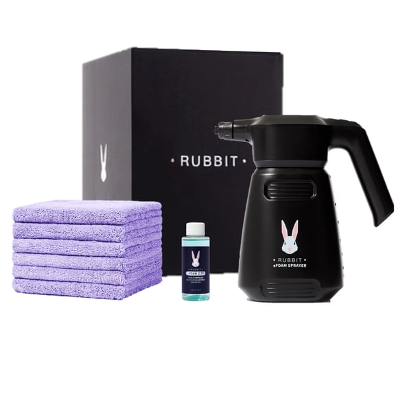 Kit de Lavado de Autos Rubbit Electric Plus con Pulverizador de Espuma 8 piezas