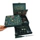 thumbnail image 1 of Organizador de joyas GYJOYERO de 5 niveles, terciopelo, cuadrado, verde, 1 of 8