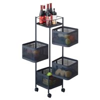 Genérico - Frutero Organizador De 4 Niveles Cuadrado