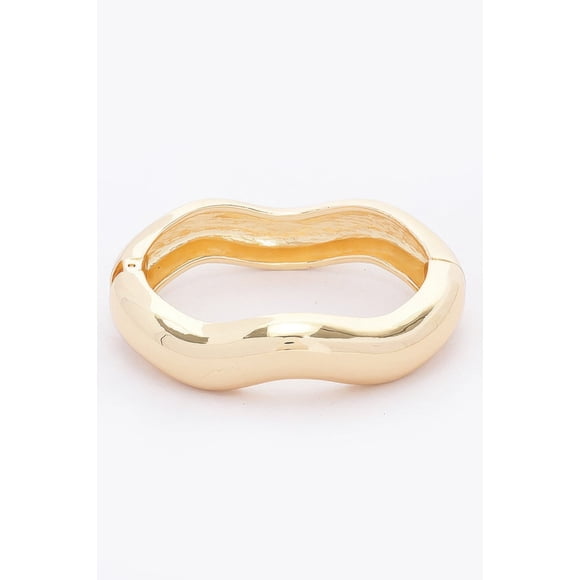 Pulsera Fashnzfab Bisagra De Resorte Dorado