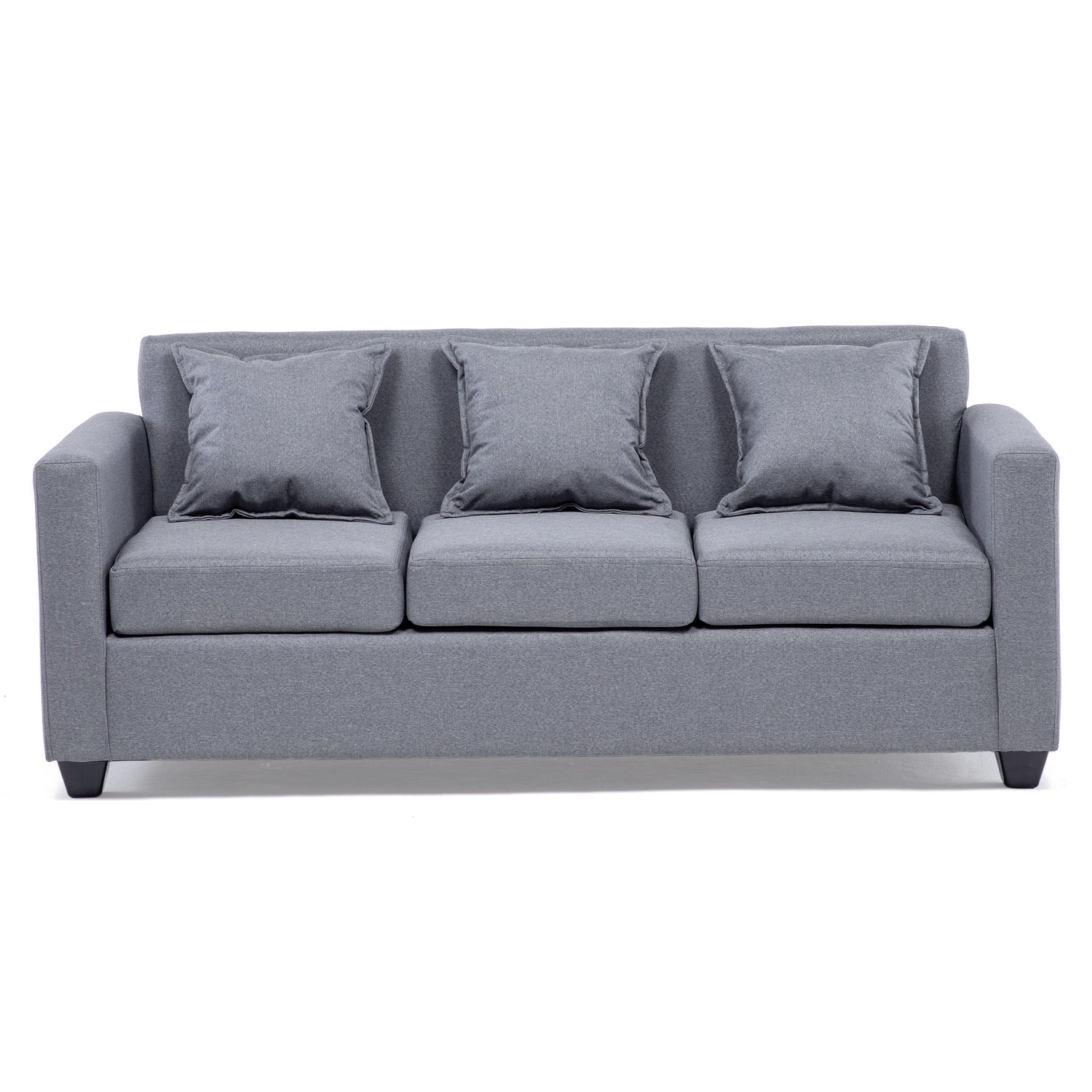 Muebles Mpr - Sofá Charlotte 3c Tela Gris
