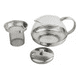 thumbnail image 1 of Hervidor infusor de vidrio de 600 ml, para tetera, plateado, 1 of 3