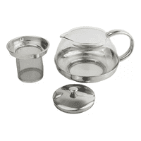 Genérico - Hervidor Infusor De Vidrio De 600 Ml, Para Tetera, Plateado