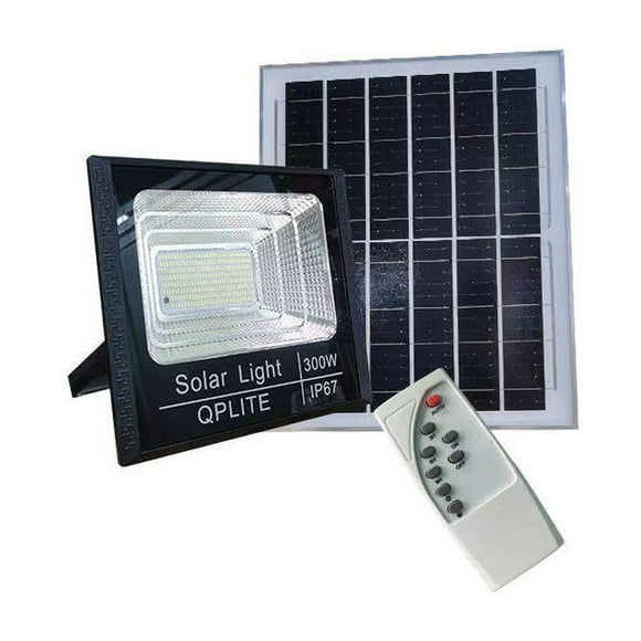 Foco Reflector Solar Interior Y Exterior 300w blanco
