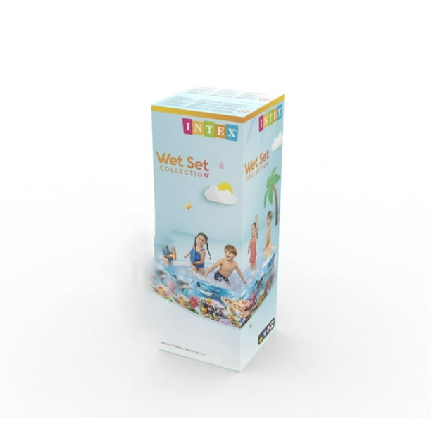 Piscina Semi Rígida INTEX Deep Blue Sea Snapset 244 x 46 cm, 2.040