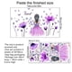 thumbnail image 3 of 1/2/4pcs, Butterfly Girl Wall Decal, Purple Flower Fairy Wall Sticker, Colorful Floral Wall Mural, DIY Self-Adhesive Vinyl Wall Decor For Girls Living Room Nursery Bedroom Playroom, 3 of 3
