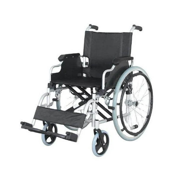 Silla de Ruedas Manual Apoya Brazos Abatibles KY903LB-46 (Aluminio)