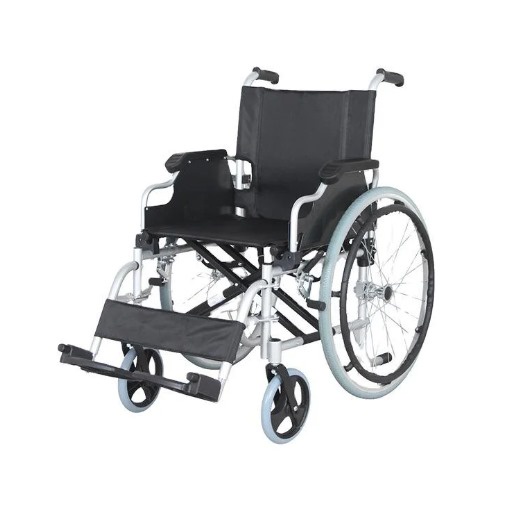 Medicaltec - Silla De Ruedas Manual Apoya Brazos Abatibles Ky903Lb-46 (Aluminio)