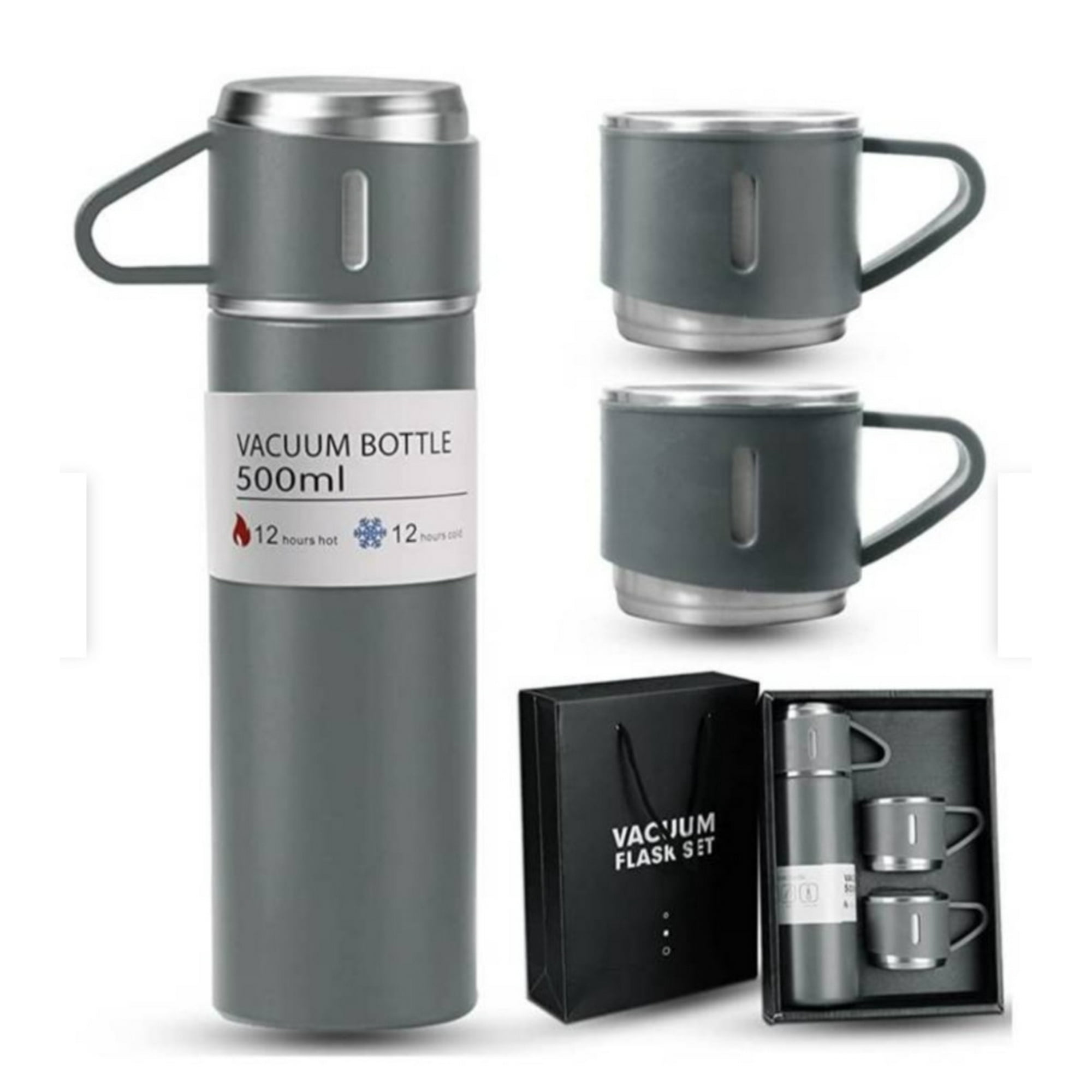 Mundo Eve - Set Termo Caliente Frio 3 Tazas 500 Ml Gris