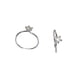thumbnail image 2 of Aro Plata 925 Piercing Estrella De Circón Regalo, 2 of 3