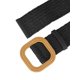 thumbnail image 2 of Cinturones de cintura ancha retro tejidos elásticos para mujer INSPIRE CHIC con hebilla cuadrada negra, 2 of 4