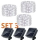thumbnail image 1 of Set 3 Guirnalda Solar Alambre Hada Blanca 50 Led 10 Metros, 1 of 3