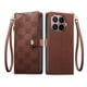 thumbnail image 1 of Funda Billetera con Cierre para [Xiaomi 17T] con Tarjetero, Soporte y Correa de ManoMarrón, 1 of 5