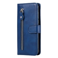 Gangxun - Funda Con Cremallera Para Iphone 14 Pro Max, Carcasa Cartera De Cuero Pu Con Soporte Y Tarjetero