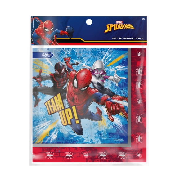 12 Servilletas Spiderman
