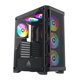 thumbnail image 1 of Funda para PC Apevia Hydra-BK Hydra Mid Tower con 6 ventiladores ARGB de 120 mm, 1 of 7
