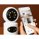thumbnail image 4 of Wifi Cámara Seguridad Hogar Visión Remota Doble Lente, 4 of 6