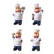 thumbnail image 1 of 4 Piezas Resina Chef Cocina Decoración Mesa Centro De Mesa Figurita Hogar Coleccionable, 1 of 5
