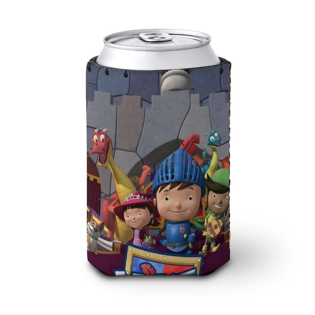 Mike el Caballero Funda enfriadora de latas, aislante de bebidas para mantener frías o calientes, funda térmica plegable para latas, portabebidas reutilizable