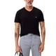 thumbnail image 4 of Camiseta Lacoste para hombre, manga corta, cuello en V, algodón pima, negra, 4 of 7