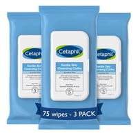 Toallitas Cetaphil Para Limpieza Suave Para Rostro Y Cuerpo, 75 Unidades