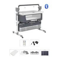 Cuna Colecho Mecedora Eléctrica Gris Lubabycas