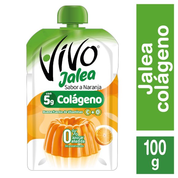 Jalea Colágeno Naranja, 100 g