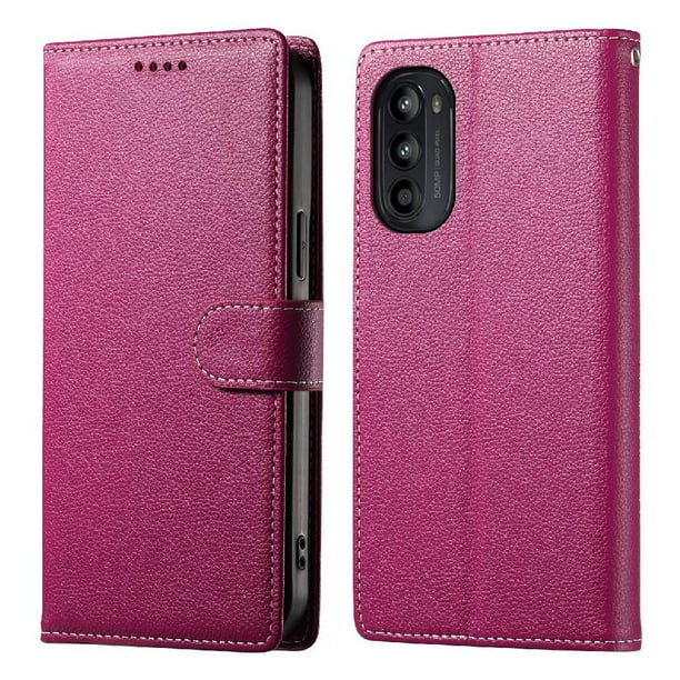 Funda para FOXDOCK Motorola Moto G82 5G– Cuero Premium, 3 ranuras para tarjetas, Protección contra impactos