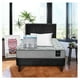 thumbnail image 1 of Cama Cannon 1 1/2 Plazas + Almohada + Sabanas + Respaldo Tela Negro, 1 of 11