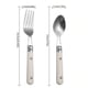 thumbnail image 2 of 2pcs Toddler Utensils Set, Stainless Steel Baby Forks And Spoons, Metal Child Safe Flatware With Easy-Grip Handles, Silverware Children's Flatware For Juniors, Toddlers, Preschoolers, School Age Child, 2 of 4