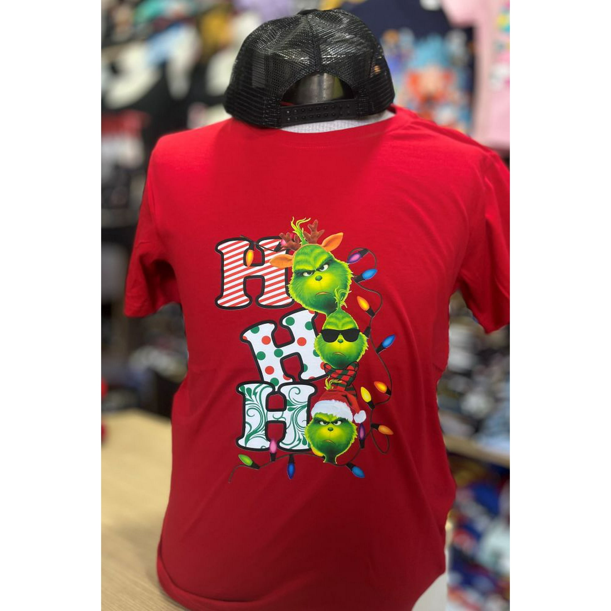 Solo Polera - Polera Roja Grinch Ho Xl