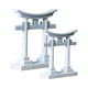 thumbnail image 4 of 2x Acuario Torii Imitación Piedra Puerta Torii Cueva Escondite Puerta Torii Japonesa, 4 of 5