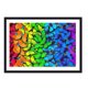 thumbnail image 1 of Cuadro I Mariposas Multicolor con Marco Negro 50x40 CM, 1 of 1
