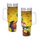 thumbnail image 4 of Migración Vaso aislado de acero inoxidable con asa, diseño temático, regalo para familia, amigos y fans; incluye pajita y encaja en el portavasos estándar, 40 oz, 4 of 6