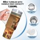 thumbnail image 5 of Millie la Magnífica Vaso aislado de acero inoxidable con asa, diseño temático, regalo para familia, amigos y fans; incluye pajita y encaja en el portavasos estándar, 40 oz, 5 of 6