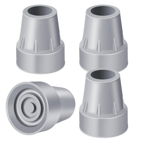 Puntas para Muletas ANCKNE de Goma Resistente 7/8 Pulgadas Paquete de 4