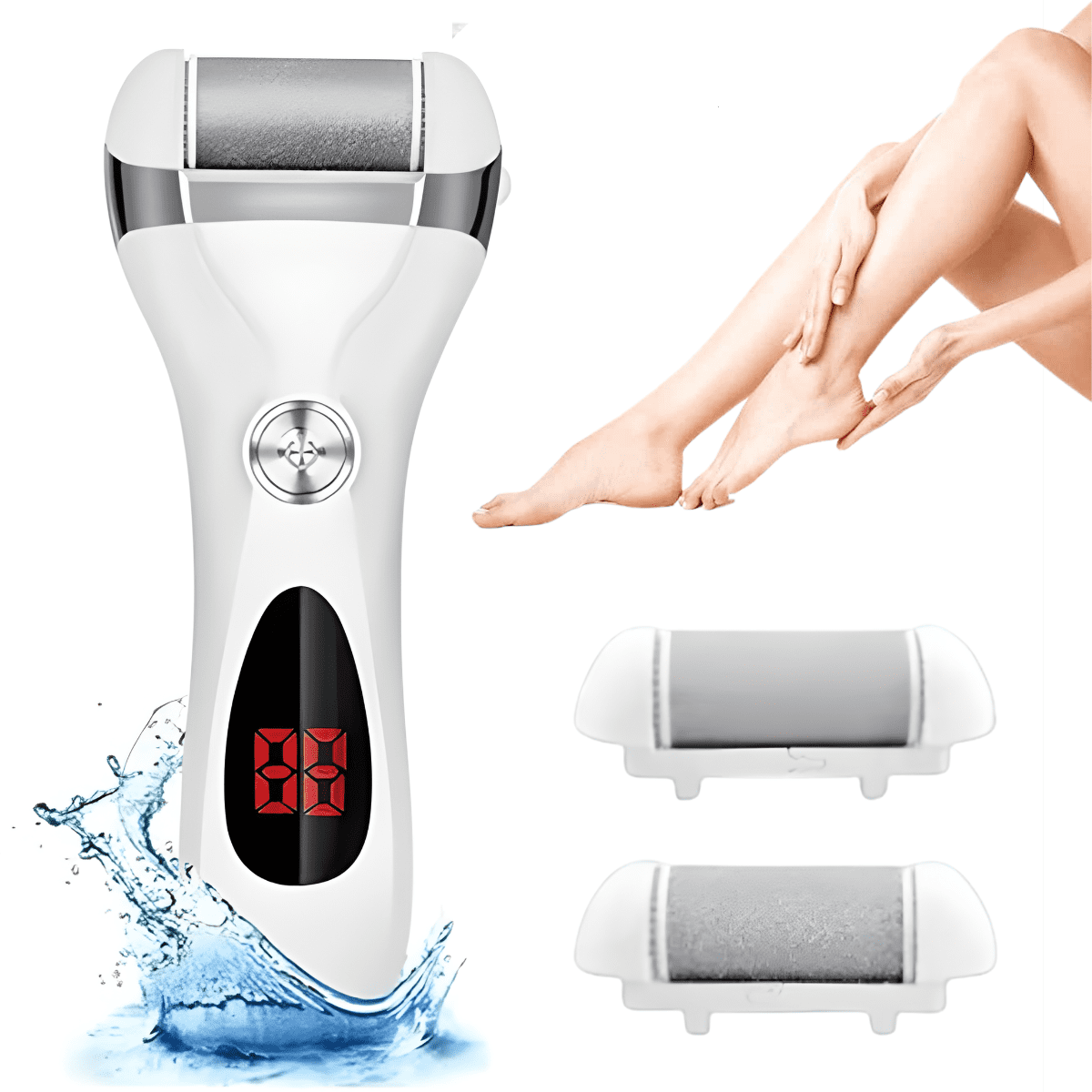 Surker - Removedor Callos Eléctrico Recargable Lima 2 En 1 Waterproof