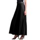 thumbnail image 4 of INSPIRE CHIC Falda Plisada para Mujer con Cintura Alta Elástica y Cinturón, Falda Maxi de Línea A Flowy S Negro, 4 of 6