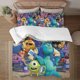 thumbnail image 1 of Monsters, Inc 3-Piece Bedding Set For Kids Boys Girls Adult Cartoon Warm Cute Fashion Holiday Present Gift Bed Sheets, 1 of 5