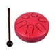 thumbnail image 2 of Tongue Drum 6 Notas 3.8 Pulgadas Con Mazos Mini Tambor De Mano Para Concierto Musical Rojo, 2 of 5