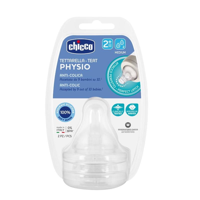 Chicco - Pack 2 Tetinas Flujo Medio