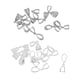 thumbnail image 1 of 20 Piezas Filigrana Flor Colgante Pellizco Fianzas Conector DIY Joyería Platino, 1 of 5