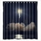 thumbnail image 1 of Cortina de ducha Rocket Flies con ganchos (167 x 183 cm), 1 of 3