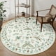 thumbnail image 1 of Alfombra Lahome Lahome, redonda, lavable contra insectos, 180 cm, color beige, 1 of 3